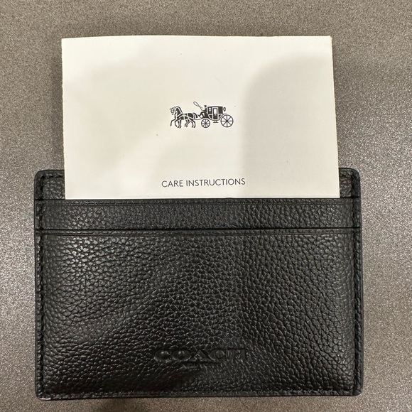 Men’s Coach Card Holder with Money Clip - Picture 3 of 3